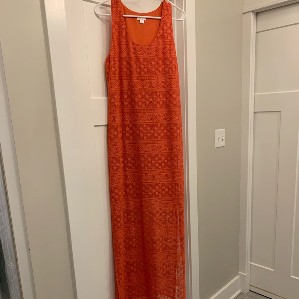 Coral Maxi Dress